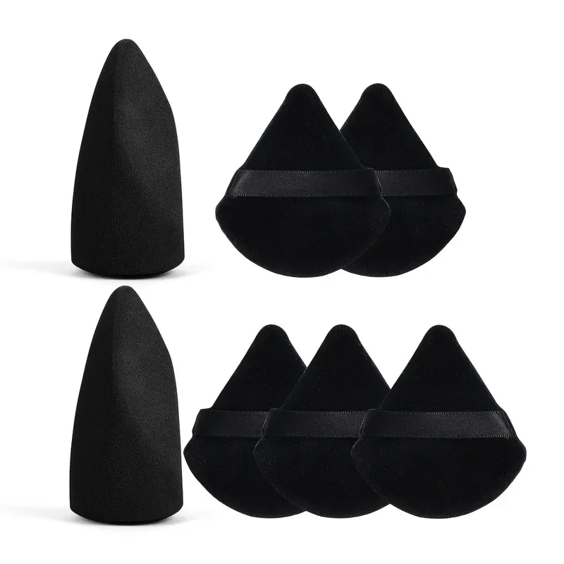 7PCS Professional Makeup Sponge Puff Set Multi-Faceted Blending Applicators Soft Skin-Friendly Face Tools