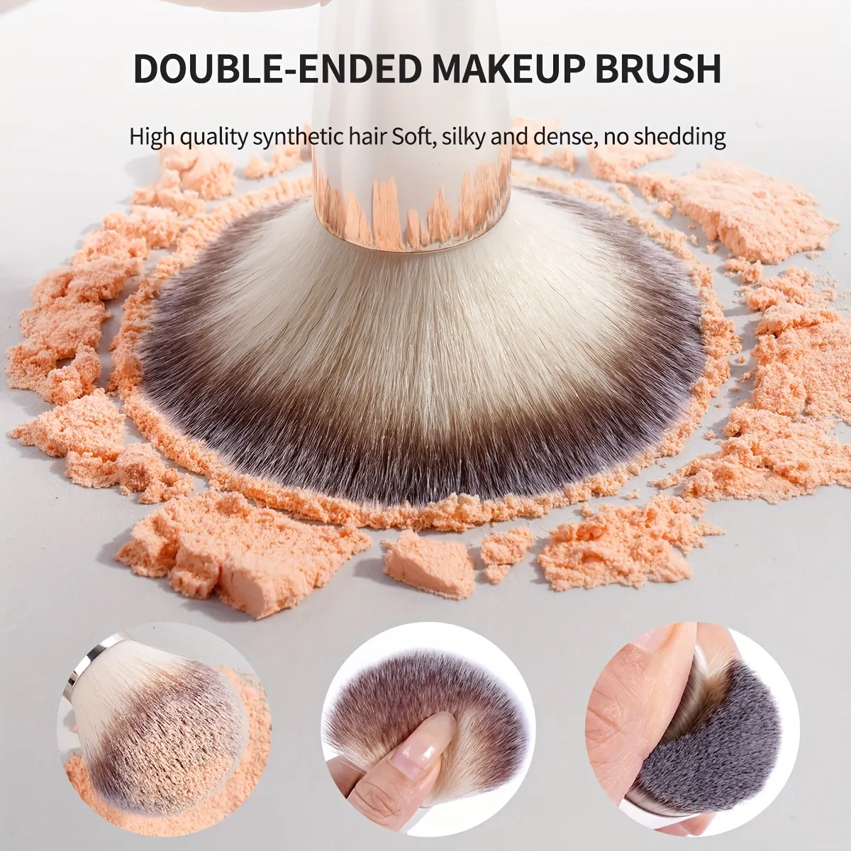 20-Piece Professional Makeup Brushes Set Metal Handle Wand With Velvet Pouch Soft Foundation Eyeshadow Eyebrow Blending Hi