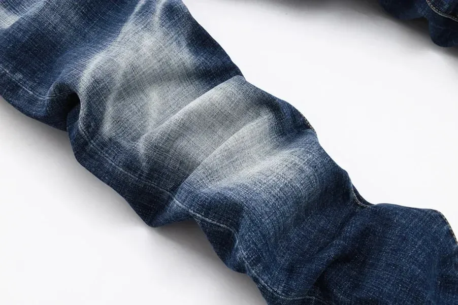 new design blue dsq2 Men Jeans Pants Cotton straight Slim Jeans Denim Designer Badge zipper D2 COOLGUY JEANS top quality 8495