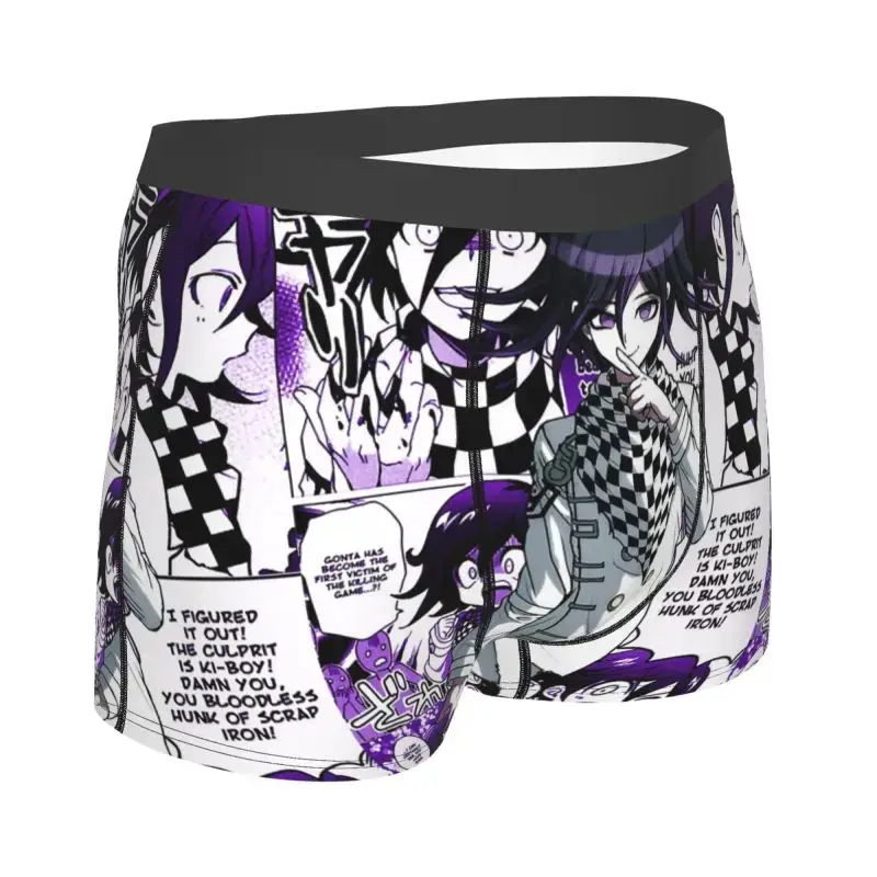 Kokichi Ouma Manga Anime Print Men Boxers Shorts Panties Underwear Soft Breathable Underpants Large Size Boxer Briefs for Boys
