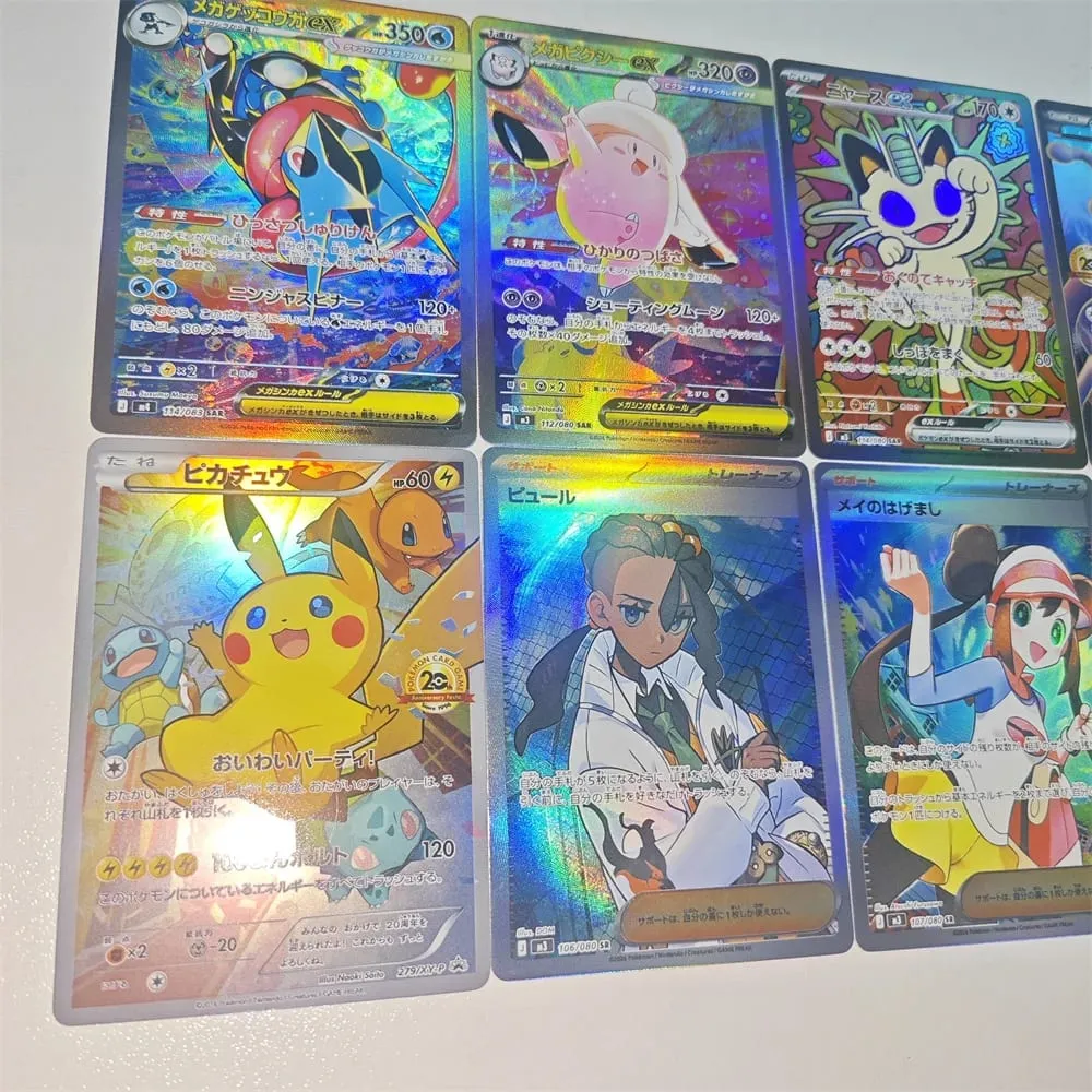 Diy Ptcg Roxie Cards LEGENDS Z-A Game Collection Mewtwo Ex Card Japanese Cartoon Mega Clefairy Greninja Special Art Rare Gift