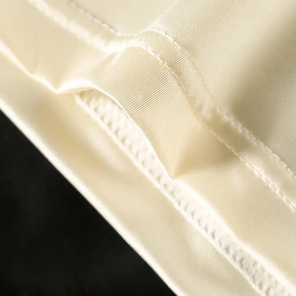 1pc Männer Satin-wie Eis Seide Boxer Glatte Höschen Aushöhlen Bund Unterhose Atmungs Einfarbig Unterwäsche Stamm