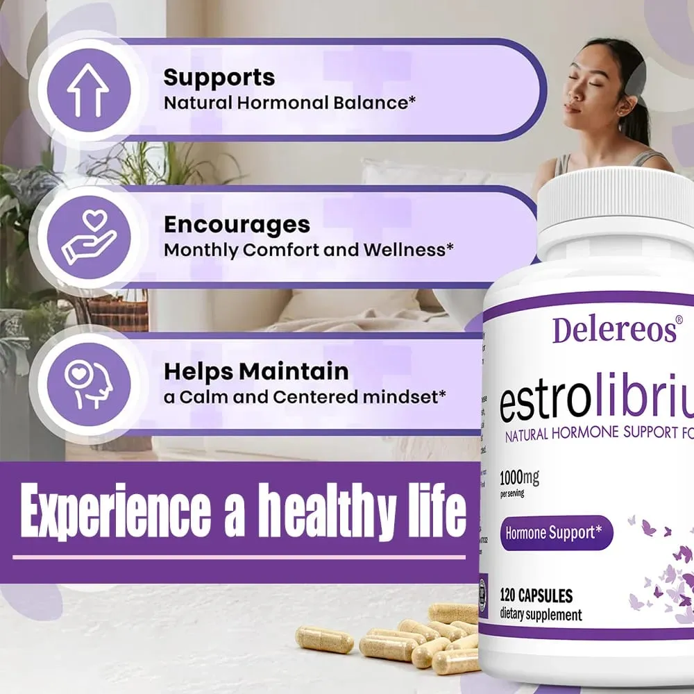 1000mg Hormone Support - Menopause Supplements for Women - Supports Natural Hormonal Balanc Monthly Comfort and Wellness