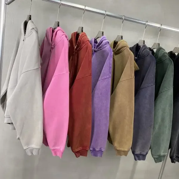 אביב סתיו אופנה חדשה לגברים מזדמנים אופנתי משוחרר צבע אחיד בשעווה קפוצ'ונים עם קפוצ'ונים אמריקאי רוכסן שטוף מעיל וינטג' זכר — image 2