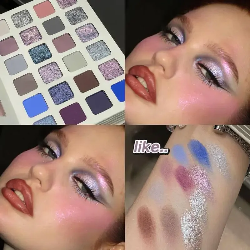 78 Colors Professzionális szemhéjpúder paletta Book Design All In One sminkkészlet Shimmer Matt Highlighter Contour Blush ajakfény Cos.