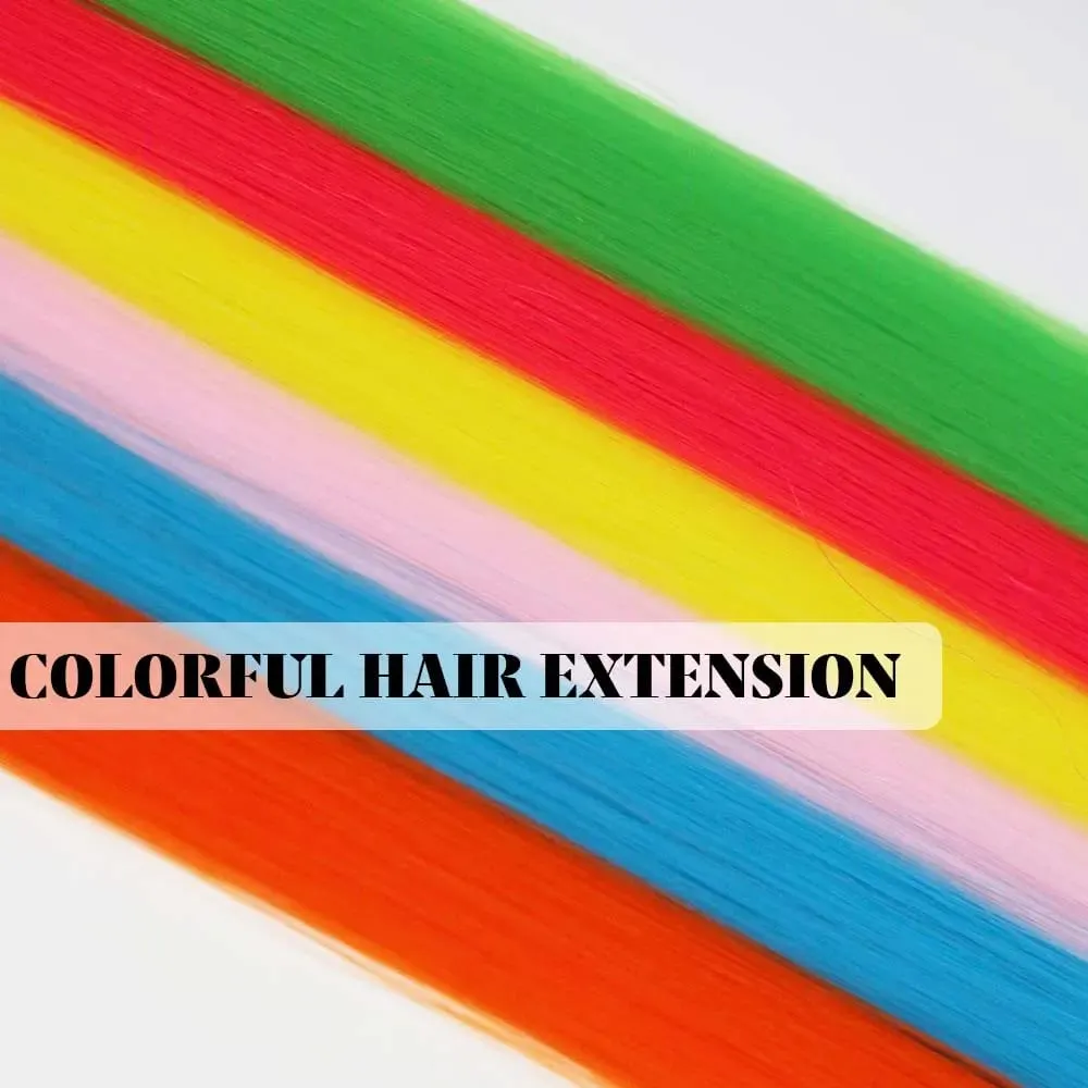 70roots 16inch I-tip Fusion Candy Colors colorful Synthetic Hair Extensions with crochet hook and ring Y2K style