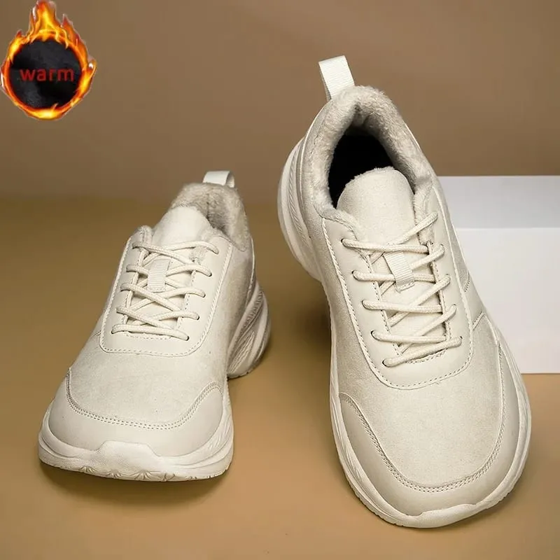 Scarpe da ginnastica invernali da uomo Wide Head unisex a piedi nudi comode scarpe casual calde di grandi dimensioni scarpe da trekking antiscivolo scarpe minimaliste