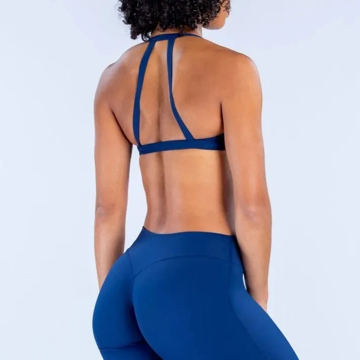 NO LOGO Double Shoulder Strap Sports Bra Fast-Drying Outdoor Running Fitness Top Backless Yoga Bra Women's