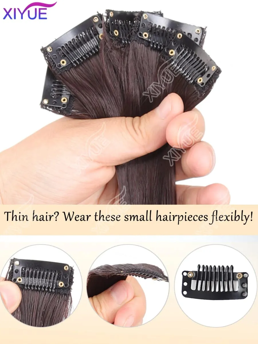 24 inch synthetic hair extension Wig patch invisible seamless for women 5-piece set straight to increase hair volume