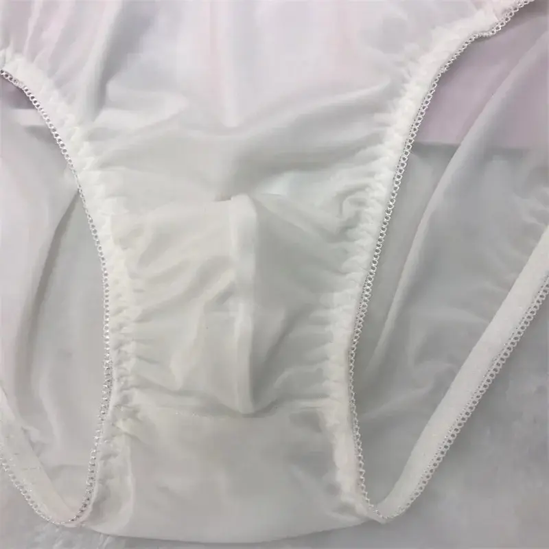 Sexy men's underpants for men's daily ultra-thin translucent concave convex style briefs Soft and breathable gay underwear