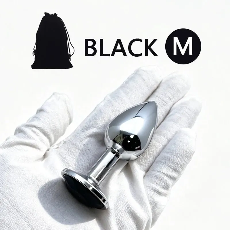 XS/S/M/L/XL Metal Anal Plug Butt Plug Sex Toy Butt Toy for Women Men Couples Adult Game Masturbator Anal Diamond Sex Toys