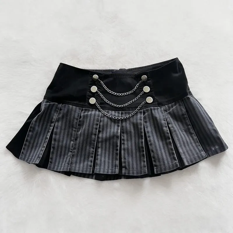 Peter Pan Collar Harajuku Sweet Style Y2K Dress Vintage vibe Punk Casual A-line skirt Fashion Spicy Girls Cleanfit​ Mini Skirt