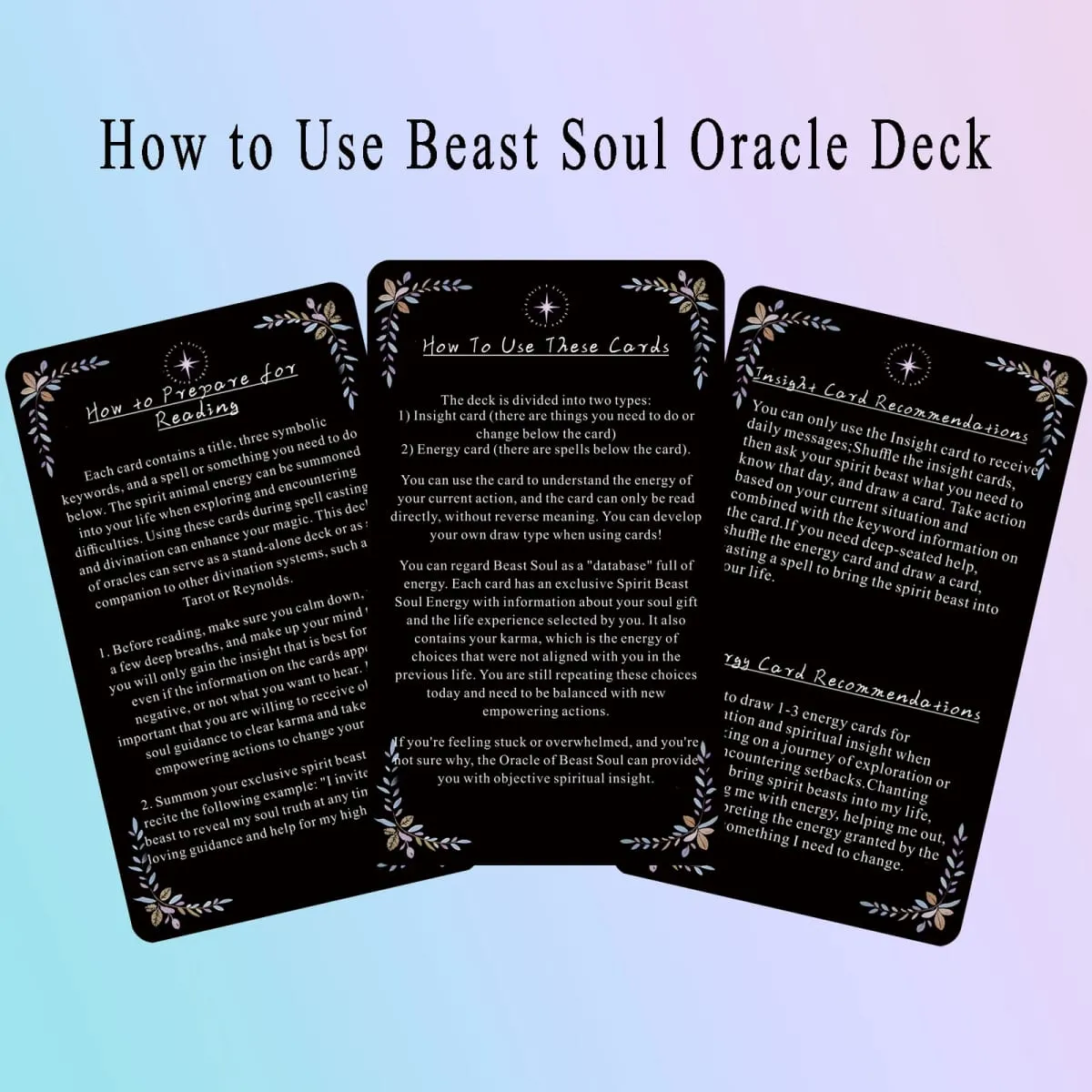 Spirit Animal Oracle Cards Cards for Beginners Animal Oracle Cards for Intuitive Guidance and Spiritual Connection Sum