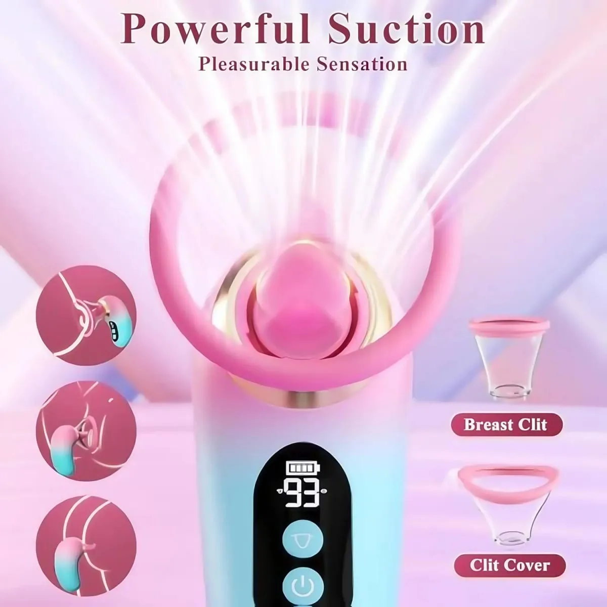 5IN1 Klitoris Sauger Vibrator Zunge Lecken Nippel Vagina Massager APP Control Clit Stimulator LCD Display Sex Spielzeug für Frauen