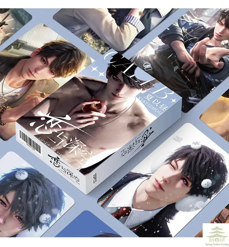 55Pcs Lomo Cards Set HD Aesthetic Character Art‑Print Cards Collectible Decorative Cards Christmas Gift for Game Fans