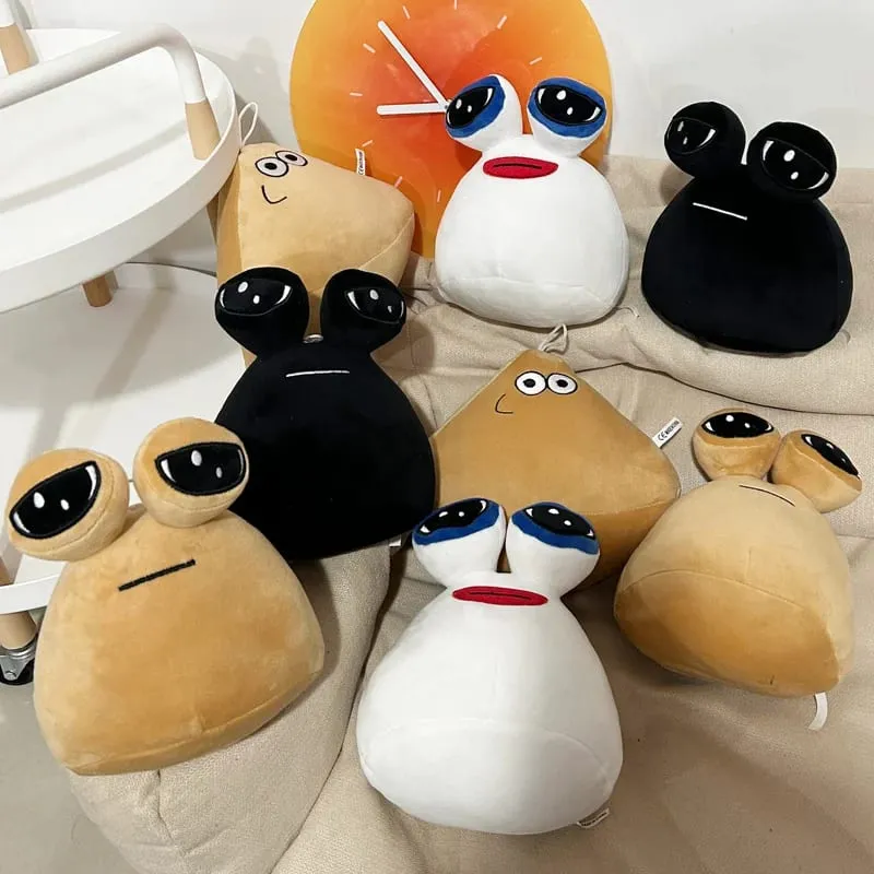 12/22cm Big Eyes E.T. Plush Pillow Stuffed POU Plush Toy Kawaii Cartoon Figure Man Gift