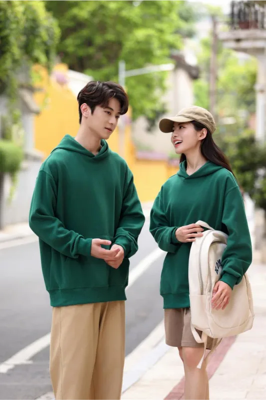 Fashionable Loose Cotton Hooded Sweatshirt for Men and Women, Customized Printed Logo, Embroidered Logo, Spring and Autumn Cloth