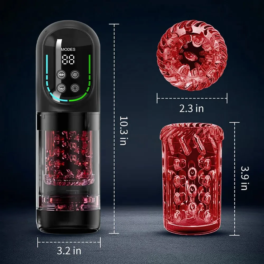 Automatic Male Masturbator Telescopic Rotation Vagina Masturbation Equipment Sex Toys for Men Goods for Adults Piston Mastubator