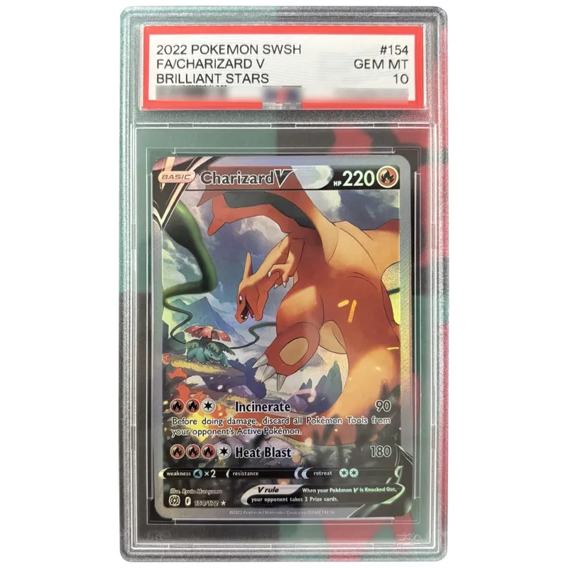 Diy Lugia Charizard Giratina 10Points Rating Card Magikarp Mew Latios Copy Version Game Anime Collection Cards Gift Toy