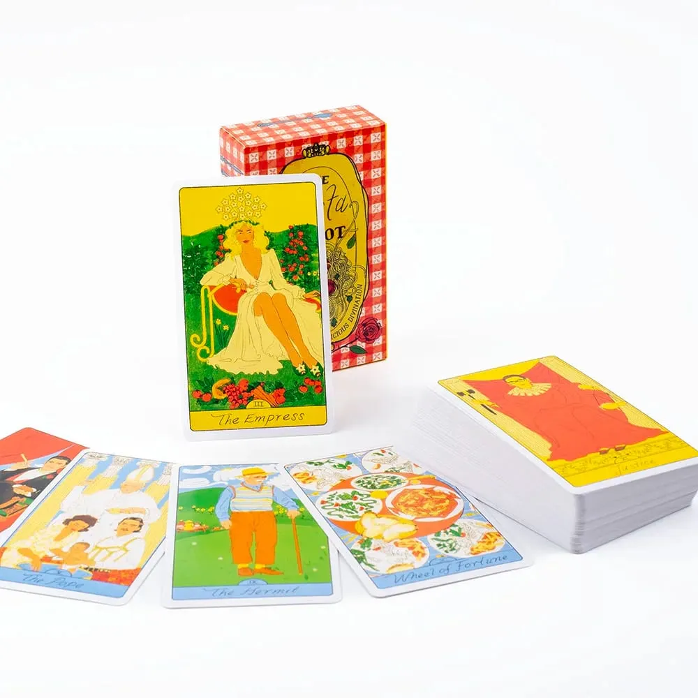 Pasta Tarot 78-Card Deck Board Game 10.3x6cm Delicious Divination Answer Your Questions & Manifest Juiciest Desires