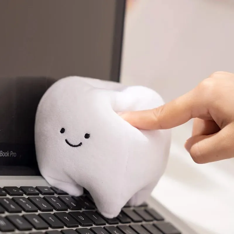 Cute Oral Plush Humanoid Toy White Tooth Toothpaste Toothbrush Smiling Plushie Home Decor Prop Gift