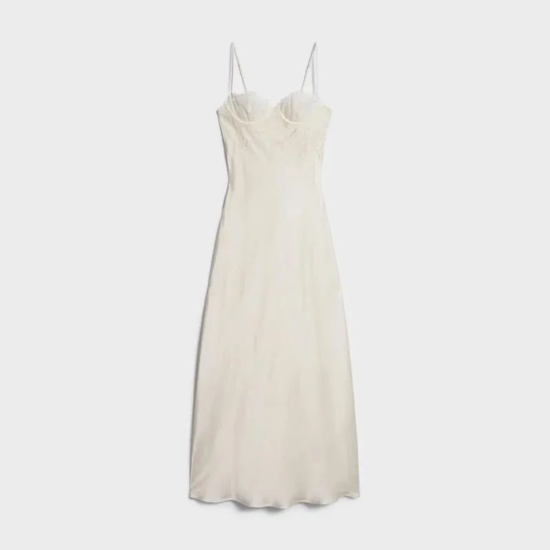Robe Sexy en dentelle pour femmes, col licou, sans manches, Patchwork, Slim, tenue de soirée, mode élégante, été, 2026