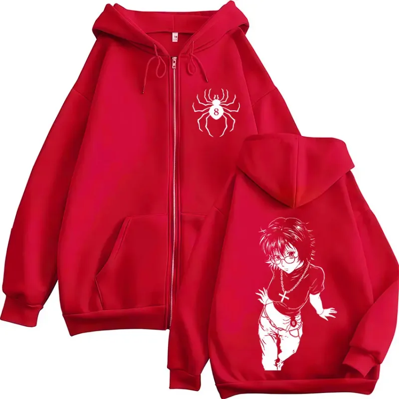 Anime Hunter X Hunter Shizuku Phantom Troupe Zipper Hoodies Men's Women Clothing Casual Zip Up Hooded Sweatshirts Jackets Coat