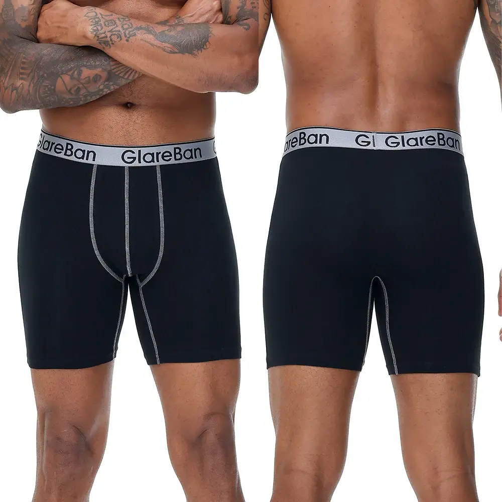 5pc conjunto mid-long aleatório algodão boxer shorts roupa interior masculina cuecas para homem boxershorts desliza calcinha macia cuecas de marca