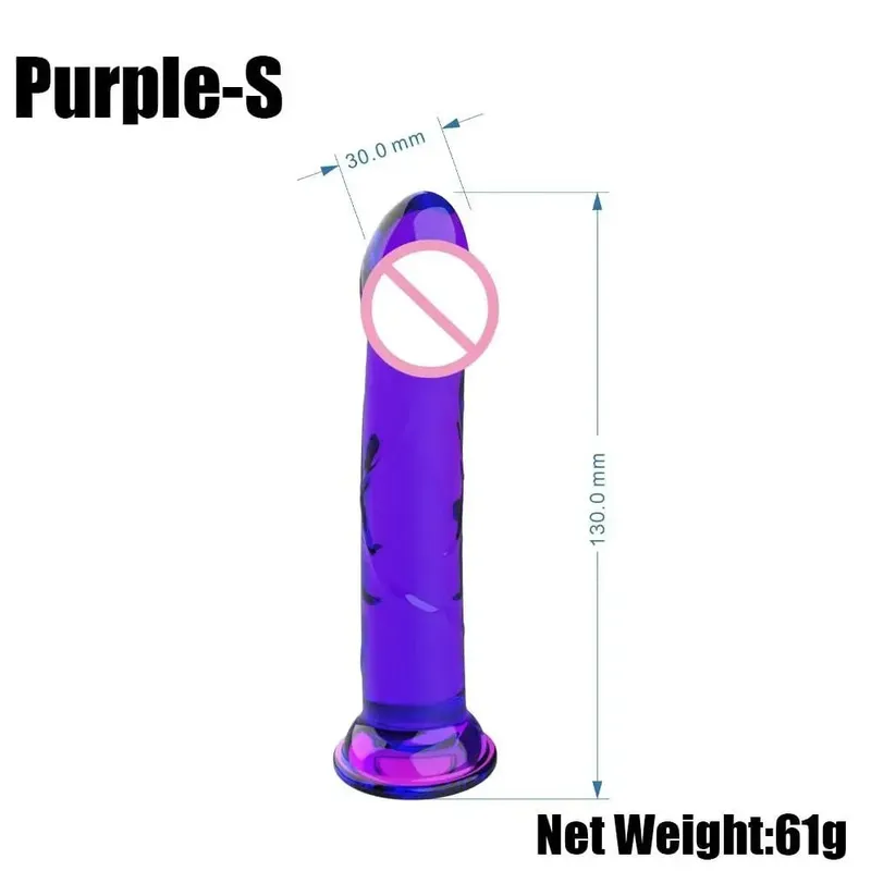 Realistic Small Silicone Jelly Dildo for Women with Suction Cup Strapon Compatible Anal Plug Adult Sex Toy for Women