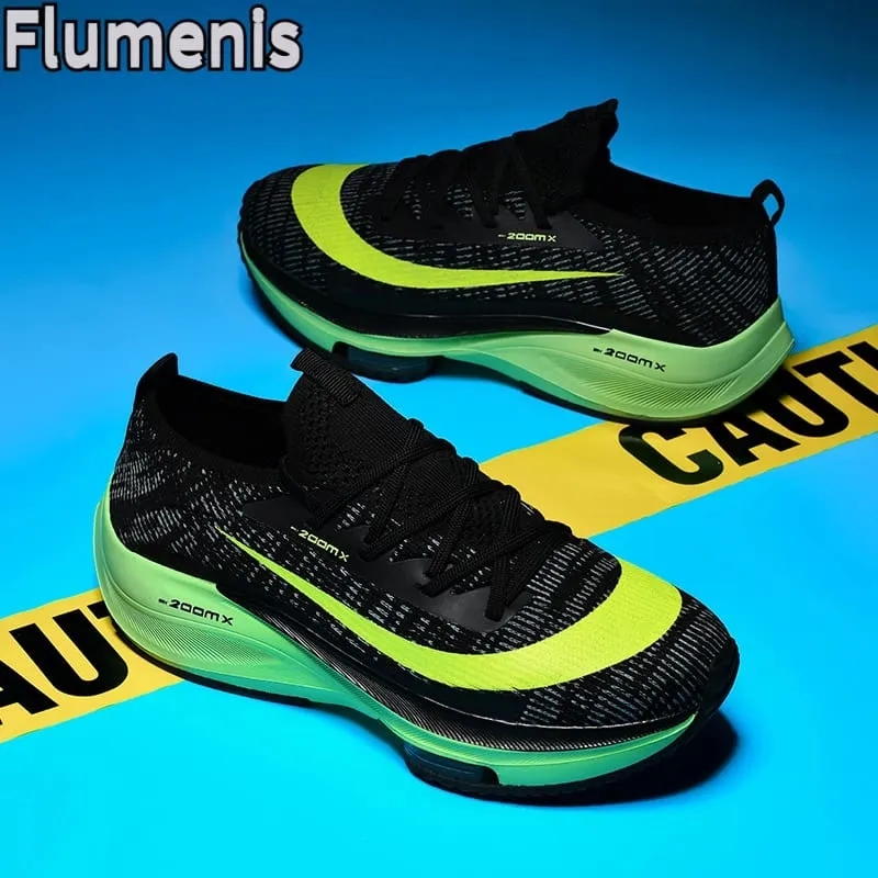 Men's Running Shoes Breathable Racing Cushioning Outdoor Running Shoes Casual Non Slip Mesh Off-Road Shoes