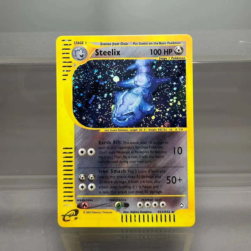 PKM-Karten Steelix Alakazam Scizor Einzelfolienkarten Raichu Slowking Game Collection-Karten PTCG-Ersatzkarten Aquapolis-Serie