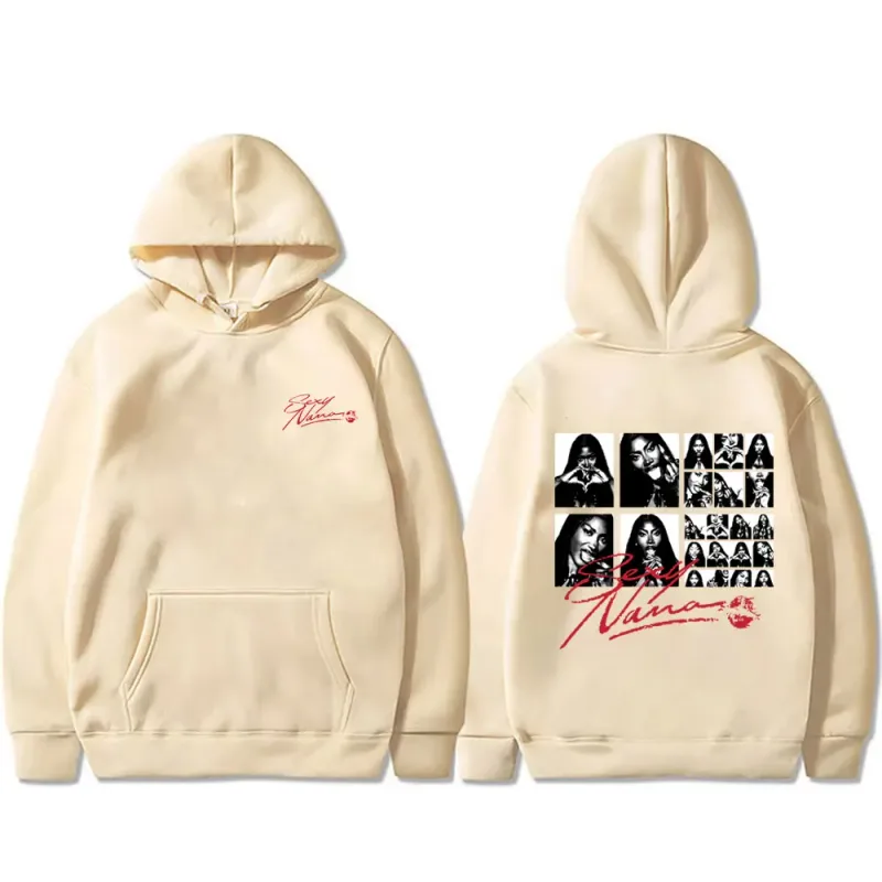 Rapper Aya Nakamura Sexy Nana Hoodie RnBoi My Eyes Only Flashback Sweatshirt Men Women Hip Hop Retro Oversized Pullover Hoodies
