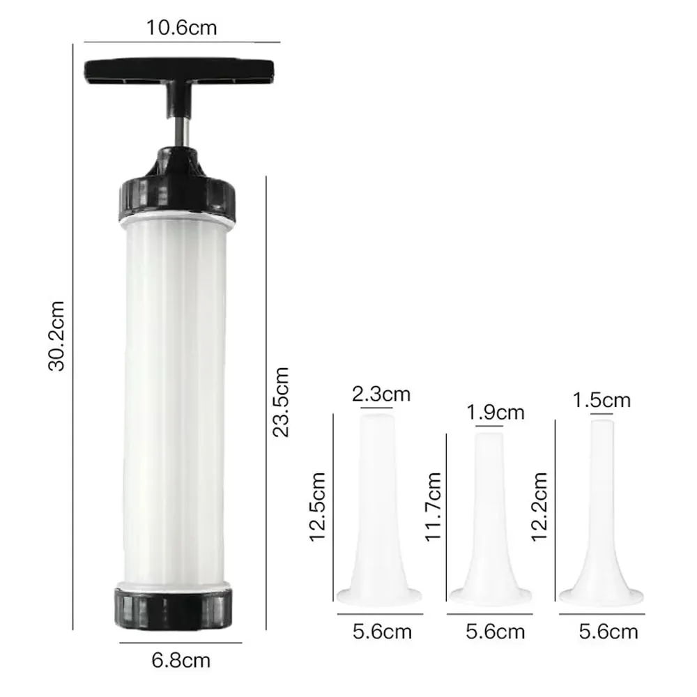 Manual Sausage Stuffing Machine Handheld Sausage Maker Tool Syringe for Homemade Sausage Kitchen Gadget for Party Food Crafting