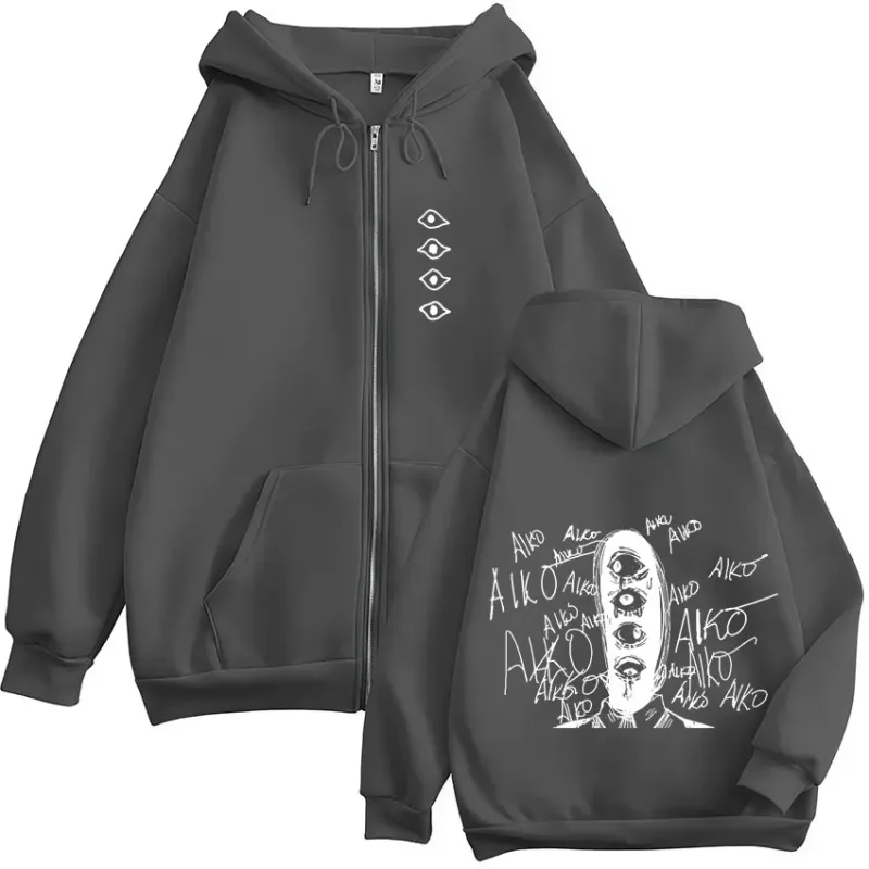 Oyasumi Goodnight Punpun Aiko Tanaka Manga Zipper Hoodies Men Women Clothing Fashion Oversized Zip Up Sweatshirts Jacket Coats