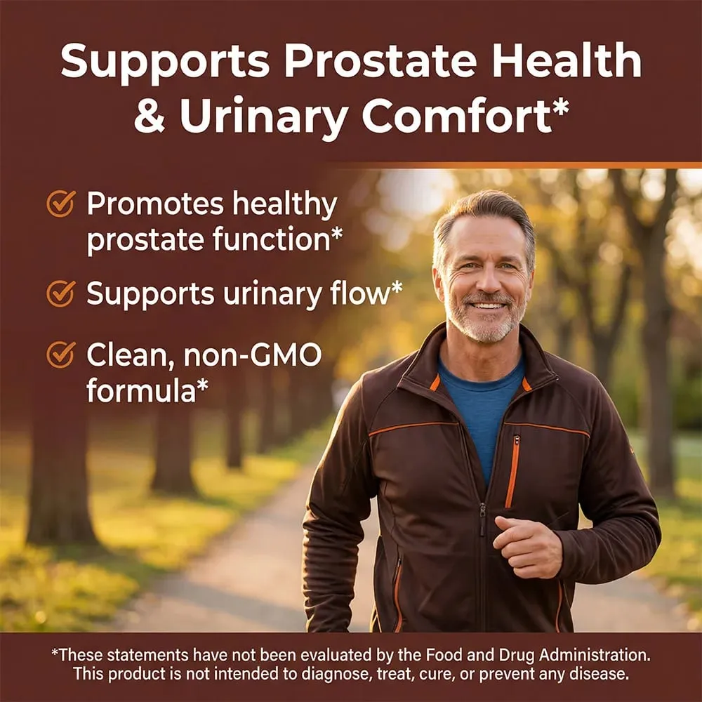 Saw Palmetto Prostate Health Supplement To Promote Urinary Tract Function - 500mg Per Serving DHT Blocker Hair Vitamin Vegan
