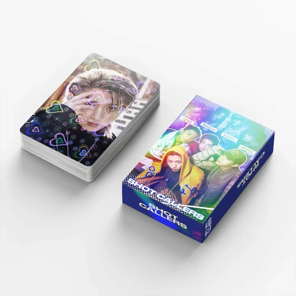 60ks LNGSHOT Nové album SHOT CALLERS Fotopohlednice Samolepky Kpop Merch Lomo Karty Set Fanoušci Kolekce Karty Giftsi