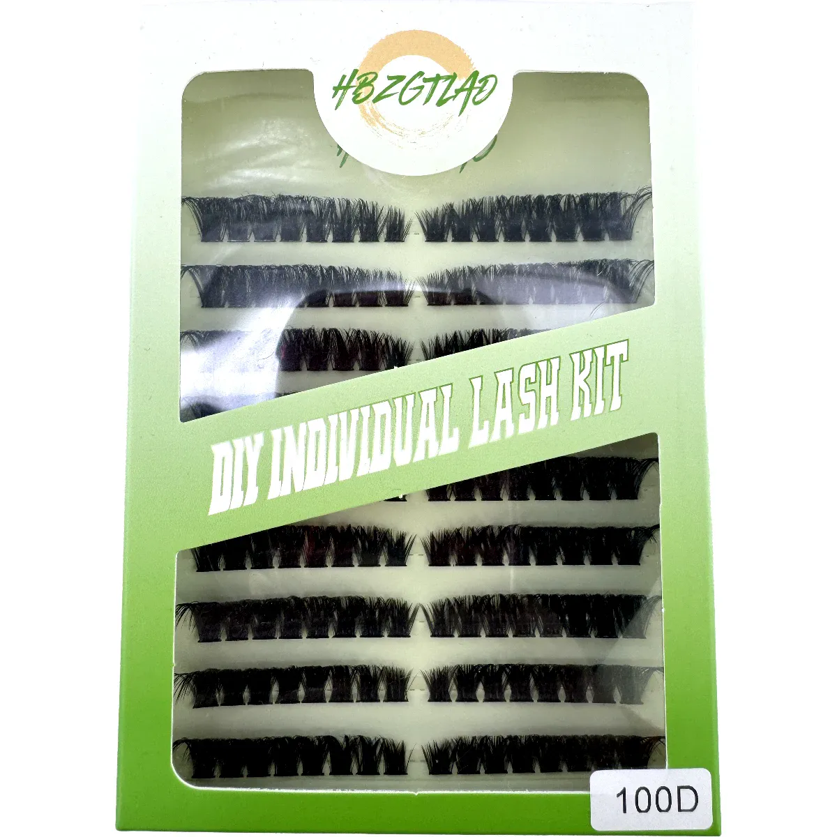 9-row fluffy curly eyelash bundle extension line 60D/80D left/right cat eye eyelash extension line can be reused