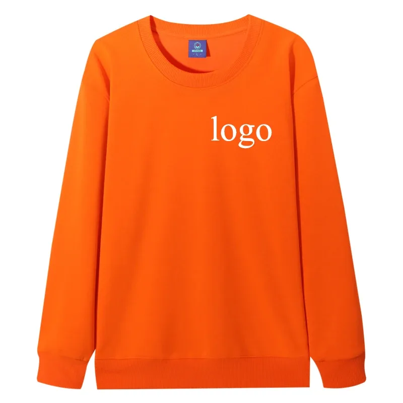 Customized Round Neck 60% Cotton Hoodies Men Fashion Printed Loose Long Sleeve Pullover Women Personality Streetwear Sweatshirts