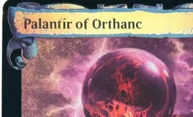 LK59 Silver Foil Delighted Halfling Mithril Coat The One Ring Palantír of Orthanc High-Quality TCG Proxy Cards (Black-Core)