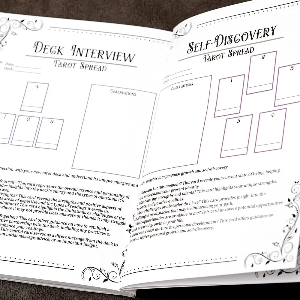 Tarot Beginner's Guide 106 pages Card Meanings Reading Spreads Cheat Sheets learning tarot Understanding Tarot Guidebook