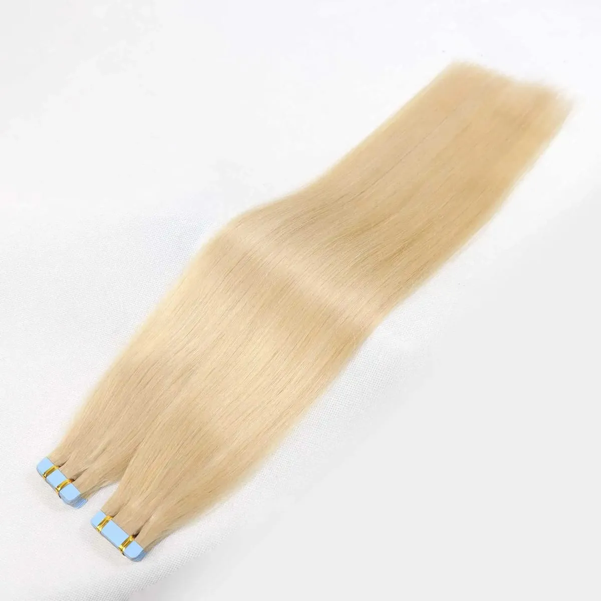 Blonde Highlight Tape In Human Hair Extensions For Women 20Inch Ash Brown Invisible Straight Hair Tape In Extensions 20Pcs/Pack