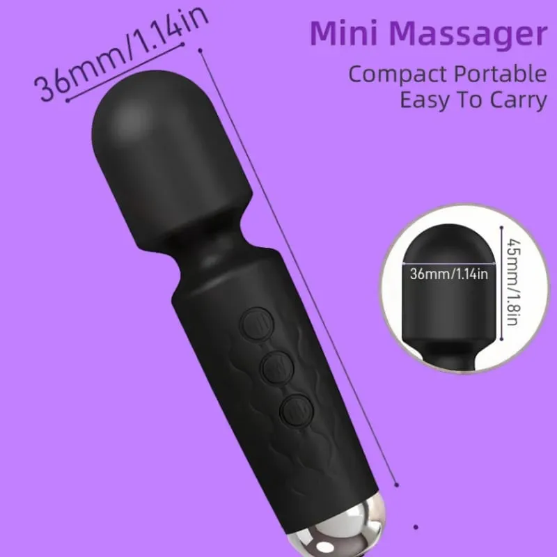 Powerful 20 Speeds Magic Wand Clitoris Stimulator G-Spot Massager Rechargeable Portable Sex Toy for Women