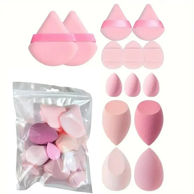 14Pcs Makeup Sponge Cosmetic Blender Beauty Egg Foundation Sponges Puff Powder Puffs Make Up Accessories Women Makeup Tools