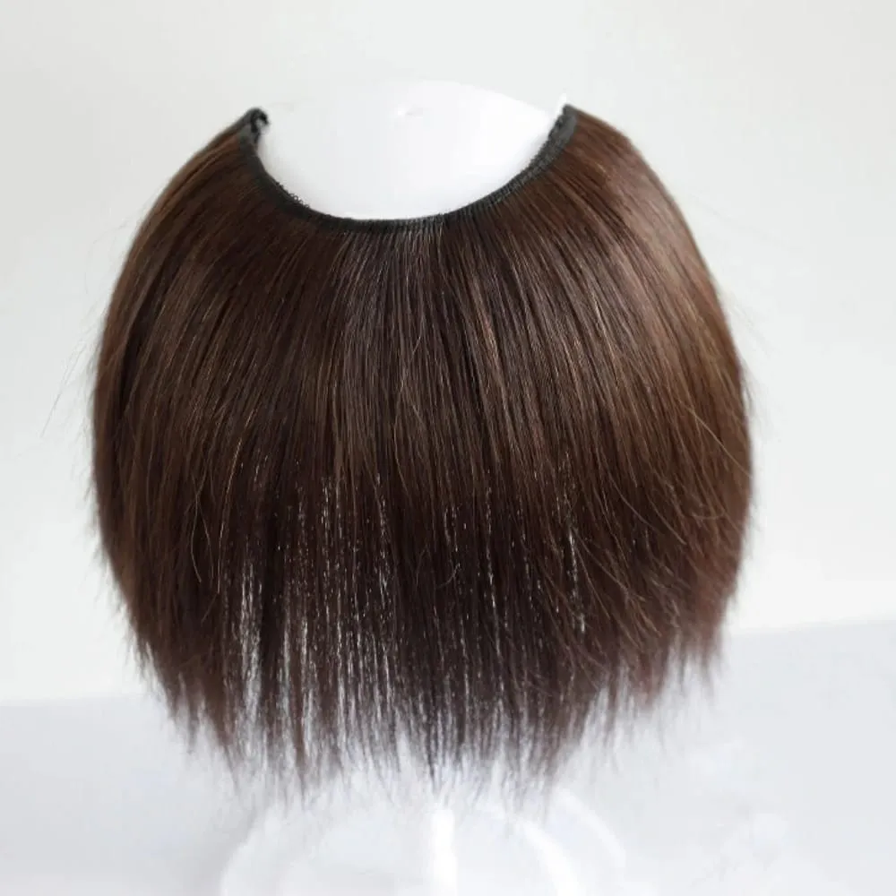 20cm/30cm Invisible Straight U-Shape Part Wig Pad Hairpiece for Women One Piece Clip-in Hair Extension Increased Hair Volume Wig