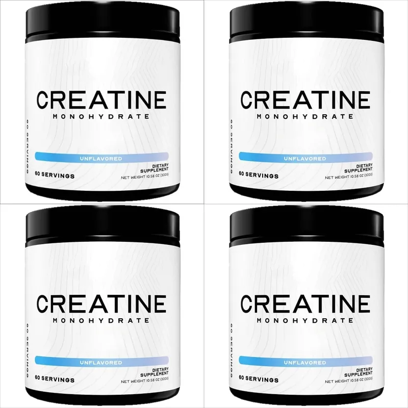 Creatine Monohydrate Powder 300G Unflavored Vegan Muscle Building Strength Cellular Energy Levels Brain Function 60 Servings