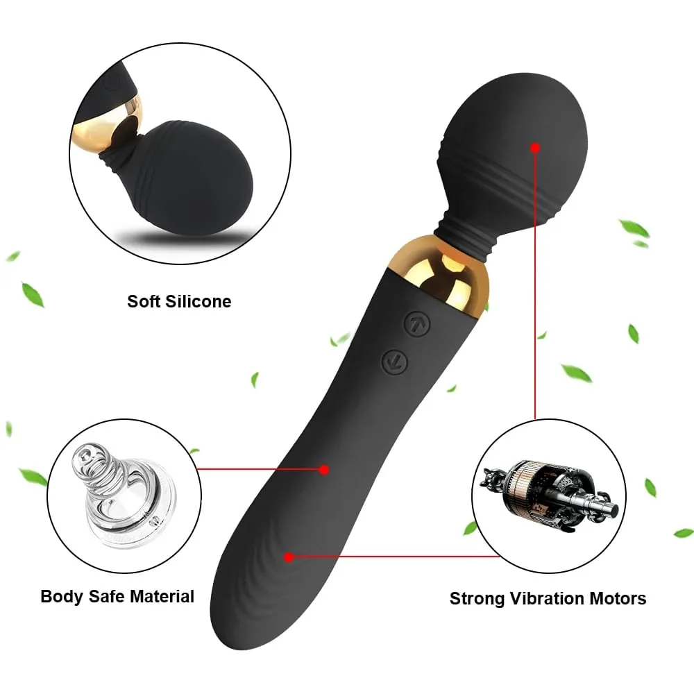 Magic Wand 2 Motor Vibrators For Women Nipple Vaginal Clit Stimulator Anal Plug Big Dildo Female Masturbator Sex Toys Men Erotic
