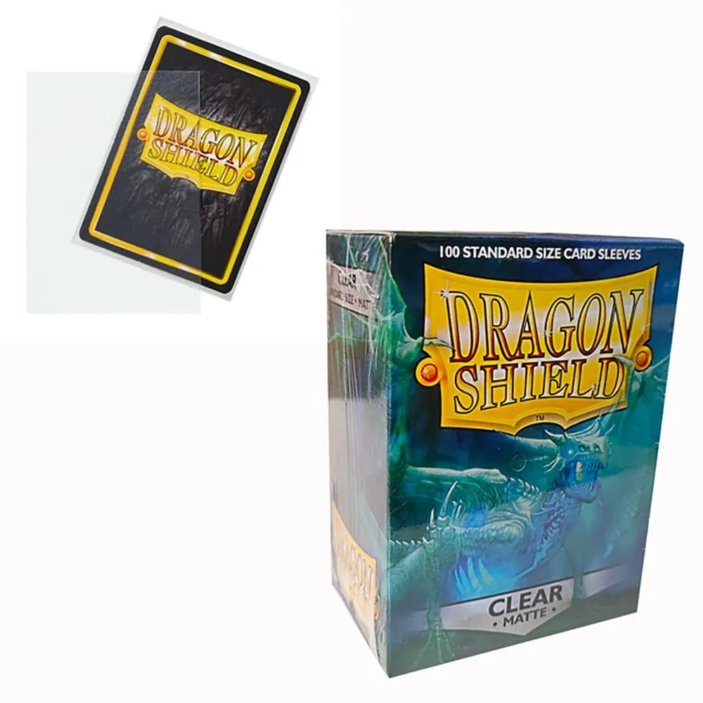 100 sztuk/pudło standardowy rozmiar Dragon Shield nowe rękawy 63x88mm przezroczyste matowe okładki na karty dla MTG/PKM karty do gry planszowej Slevee — image 3
