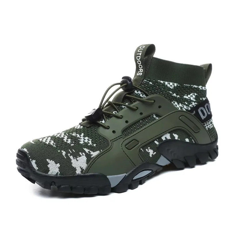 Unisex Hiking Wading Shoes Outdoor Climbing Cross-Country Fitness Shoes Anti-Slip Waterland Two-Purpose Fishing Trekking Shoes