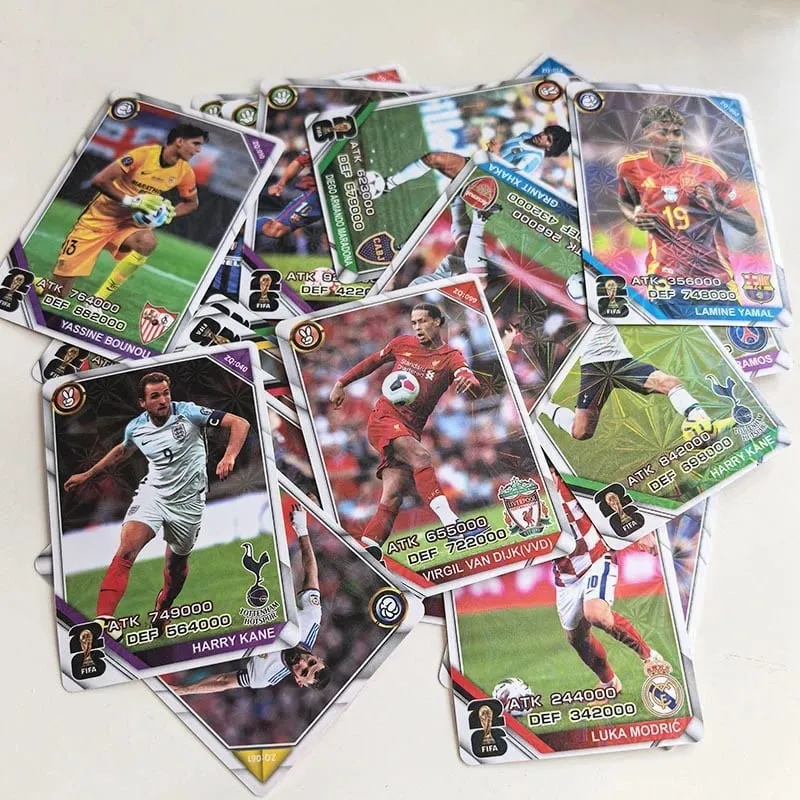 Football Star Trading Cards Box Soccer Player Collection Card Packs Sports Game Cards Fan Souvenir Birthday Gift for Boys — image 6