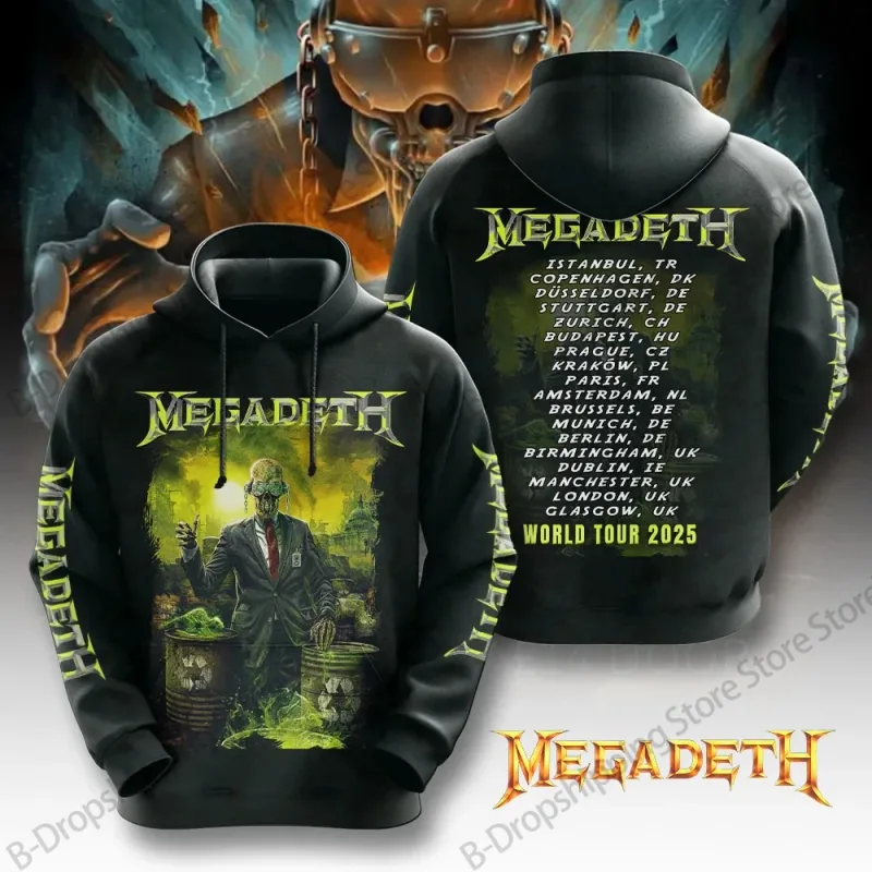 Metal Rock Band Megadeth 3d Print Hoodie Men Women Fashion Long Sleeve Hoodies Vintage Coat Men Sweatshirt Unisex Clothes NEW